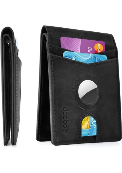Airtag Uyumlu Rfıd Korumalı Deri Erkek Cüzdanı