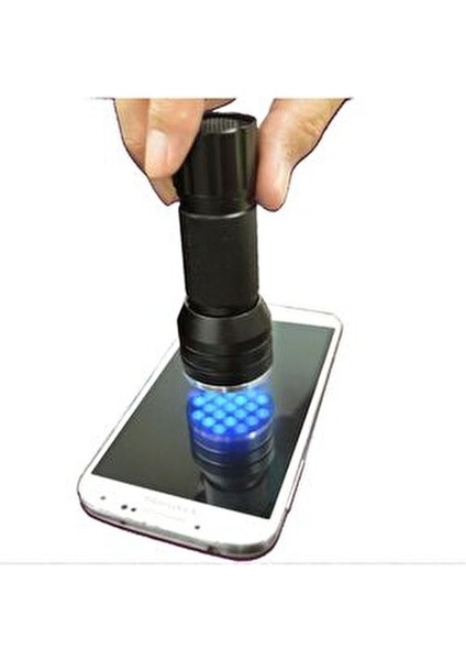 Guassi 21 LED Uv Ultraviyole El Feneri Para Kimlik Hayvan Leke Kontrolü