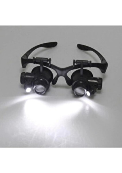Gözlük Modeli 10X 15X 20X 25X Lens,2led Işıklı,büyüteç