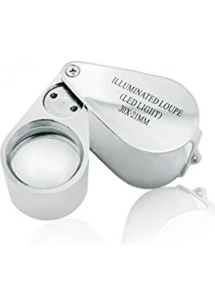 Kontrol, Için Özel Kutulu Metal Işıklı Lup 30X21