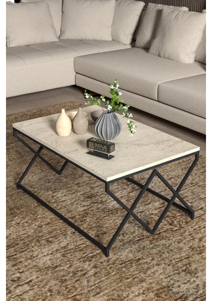 Orta Sehpa ve Zigon Yan Sehpa Flora Set Gold Beyaz modelleri