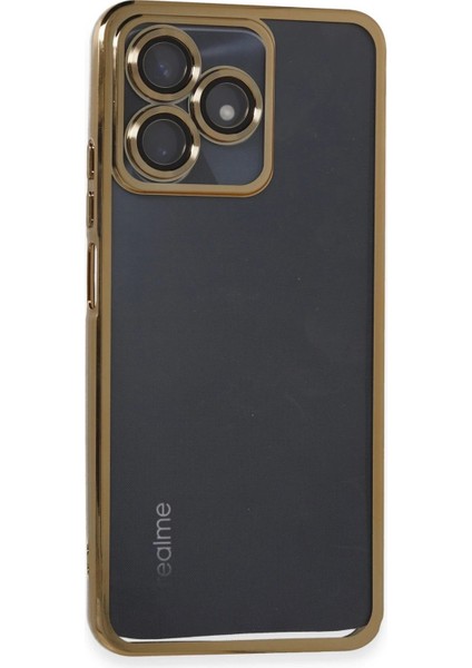 Realme C53 Kılıf Lensli Silikon - GOLD-(5796) - I90H18N8-2A22VS