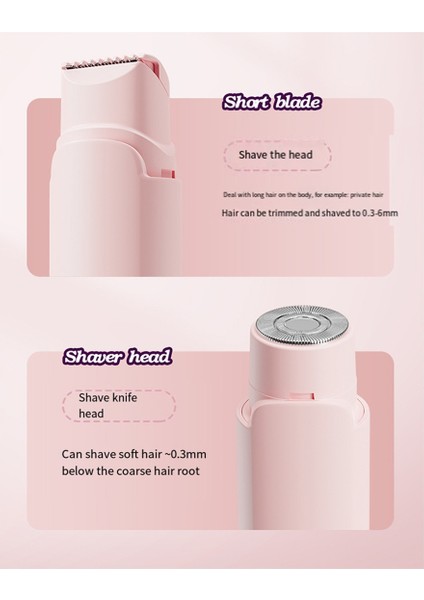 Kadınlar Için Ağrısız Tıraş Makinesi, 2'si 1 Arada Trim & Glide, Akıllı Sensör, Sıfır Tahriş, Hassas Ciltler Için Ideal (Yurt Dışından) modelleri