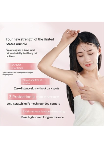 Kadınlar Için Ağrısız Tıraş Makinesi, 2'si 1 Arada Trim & Glide, Akıllı Sensör, Sıfır Tahriş, Hassas Ciltler Için Ideal (Yurt Dışından) indirimleri