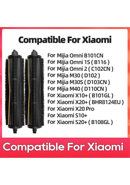 Xiaomi Mijia H40, M40, M30S, M30 / Robot Süpürge X10+, X20+, S10+, S20+, X20 Pro, C102CN, B116 Tricut Fırça Parçaları 1 Adet (Yurt Dışından) modelleri