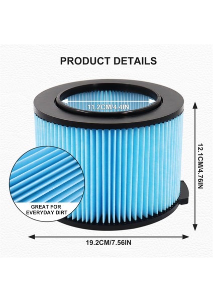 Rıdgıd 3 Ila 4,5 Galon Islak/kuru Atölye Elektrikli Süpürgeler Temizleme Parçaları Için 4 Paket VF3500 3 Katmanlı Ince Toz Kıvrımlı Kağıt Filtre (Yurt Dışından) indirimleri