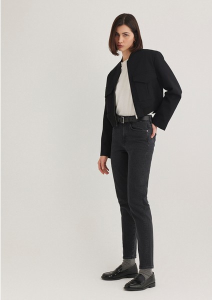 Cindy Real Blue Koyu Gri Jean Pantolon 100277-35250