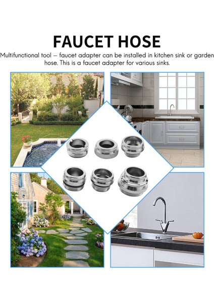 Musluk Adaptör Kiti-Erkek Musluk Yönlendirici Adaptör Lavabo - Bahçe Hortumu Bağlantısı- Su Filtresi- Mutfak Musluk Adaptörü (Yurt Dışından) fırsatları