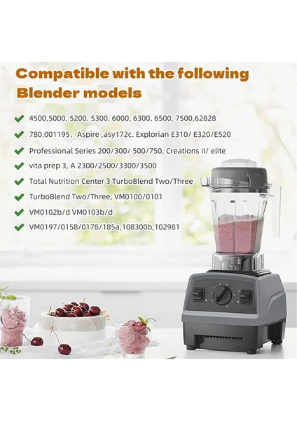 Vitamix 5200 Blender Sürahi 48OZ Kap Yedek Parçaları Vitamix C-Serisi/g-Serisi Blenderlara Uygundur (Yurt Dışından) fırsatları