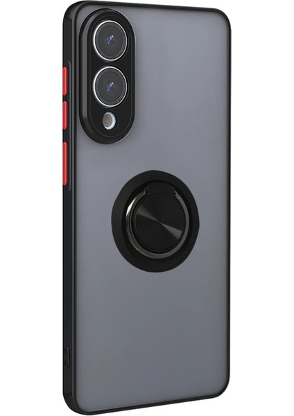 Samsung Galaxy S25 Edge Kılıf Montreal Yüzüklü Silikon Kapak - SIYAH-(5796) - I43H58N0-9A87VS modelleri