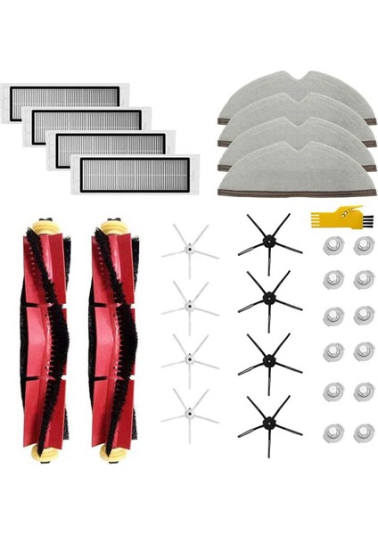 Aksesuarları Kiti Xiaomi Roborock S5 Max S6 Saf E4 S6 Robotlu Süpürge Yedek Parça Ana Yan Fırça Paspas Filtresi (Yurt Dışından)