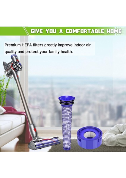 Dyson V7 V8 Kablosuz Elektrikli Süpürgeler Için Yedek Ön Filtre ve Son Filtre Hepa Filtre Kiti Aksesuarları (Yurt Dışından) fiyatları