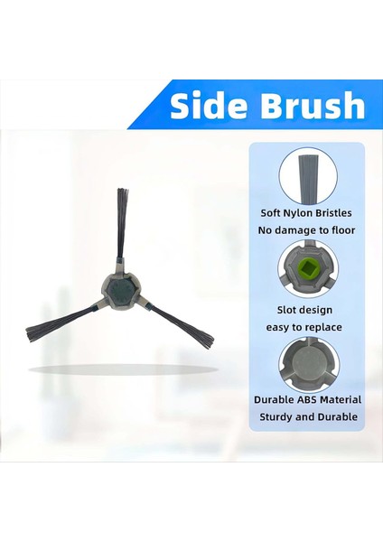 Aırrobo P20 Yıkanabilir Ana Silindir Yan Fırçalar Hepa Filtreler Için 16 Adet (Yurt Dışından) indirimleri