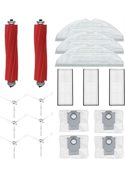 Roborock S7 Maxv Ultra, S7 Pro Ultra Robotlu Süpürge Yedek Parça Ana Yan Fırça Paspas Bezi Toz Torbası Hepa Filtre (Yurt Dışından) indirimleri