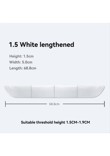 Zemin Süpürgesi Eşik Çubukları 1,5-1,9 cm Eşik Destekleri Beyaz (Yurt Dışından) modelleri
