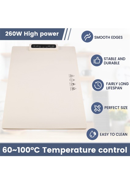 Yemek Isıtma Tepsisi Matı Elektrikli Rulo Tabak Isıtıcısı Ayarlanabilir Isı Seviyesi Sıcaklığı ile Yemeği Sıcak ve Sıcak Tutar (Abd) (Yurt Dışından) fırsatları