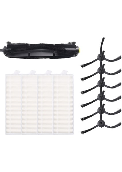 360 Robot Süpürge S10 X100 Max Yedek Parça Aksesuarları Ana Fırça Yan Fırça Hepa Filtre (Yurt Dışından) modelleri