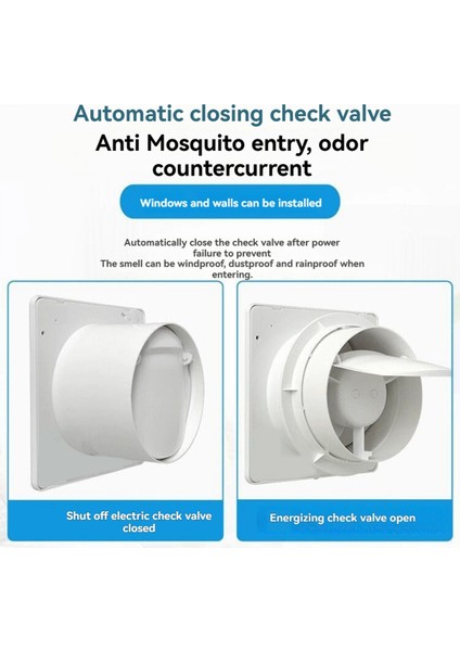 220V Sessiz Havalandırma Güçlü Egzoz Çıkarıcı Fan Pp Su Geçirmez Havalandırma Fanı Duvara Monte Ev Çıkarıcı 10IN(EU) (Yurt Dışından) fırsatları