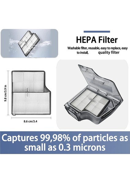 Roborock Saros 10 / S9 Maxv Ultra Vakum Parçaları Aksesuarları Için Ana Silindir Yan Fırça Hepa Filtre Paspas Bezi Toz Torbası (Yurt Dışından) fırsatları