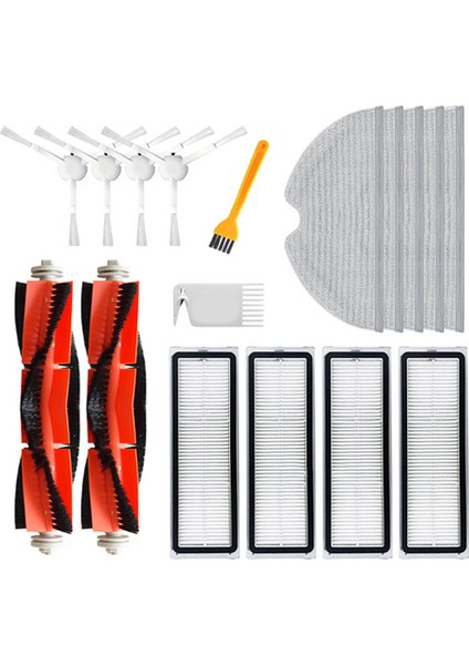 Hepa Filtre Xiaomi Mijia 1c 2c STYTJ01ZHM/DREAME F9 Robot Vakum Paspas Temizleyici Rulo Fırça Aksesuarları Yedek Parça (Yurt Dışından)