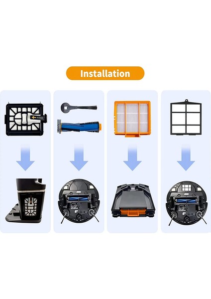 Shark AV2501AE RV2502AE AV2501S AV2511AE RV2610WA AV2610WA Aı Robot Vakum Aksesuarları Kiti Için Yedek Parçalar (Yurt Dışından) indirimleri