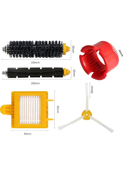 Irobot Roomba 700 Serisi Yedek Kiti 760 770 772 774 775 776 780 782 790 Aksesuarları Fırça Rulo Filtreleri Fırça (Yurt Dışından) indirimleri