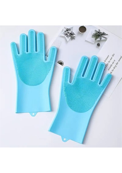 10 Adet Yıkama Temizlik Eldiveni Dışbükey Nokta Silikon Çok Amaçlı Eldivenler Evcil Hayvan Temizliği Mutfak Yıkama Aletleri Yeşil (Yurt Dışından) modelleri