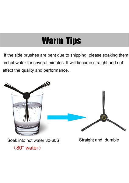 19 Adet Aksesuarları Kiti Ilife A7 A9S X785 X750 X800 Robotlu Süpürge Paspas Bezi Hepa Filtre Ana Yan Fırça (Yurt Dışından)