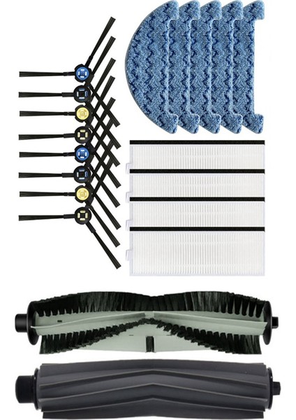 19 Adet Aksesuarları Kiti Ilife A7 A9S X785 X750 X800 Robotlu Süpürge Paspas Bezi Hepa Filtre Ana Yan Fırça (Yurt Dışından) modelleri