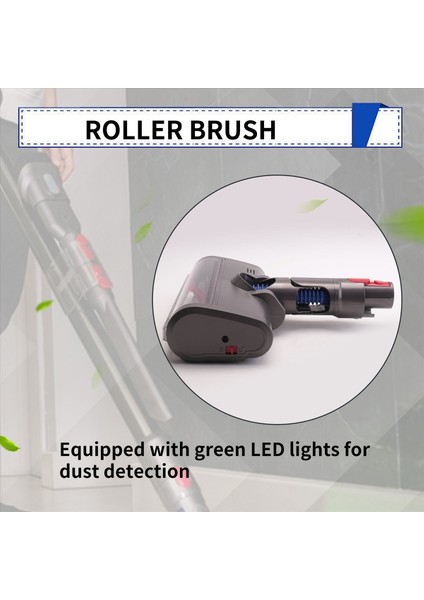 Dyson V7 V8 V10 V11 V15 Yeşil LED Işıklı Elektrikli Süpürge Fırça Başlığı (Yurt Dışından) fırsatları