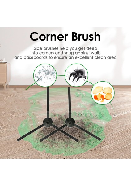 Ilife V9 / V9 Pro Robot Süpürge Için 20 Adet Yan Fırça ve Bez (Yurt Dışından) indirimleri