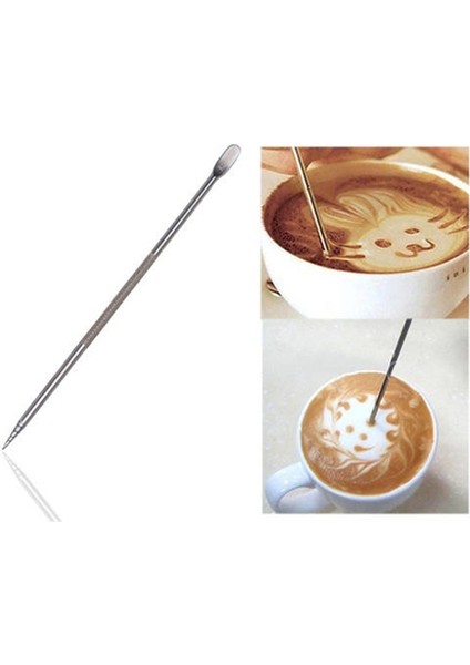 Pişirme Aksesuarları Kahve Çekme Iğnesi Kahve Dekorasyon Araçları Taşınabilir Kahve Latte Sanat Kalemi Mutfak Aletleri Paslanmaz (Yurt Dışından) modelleri