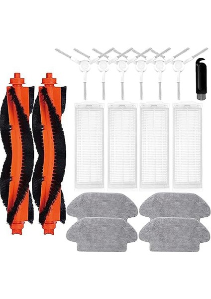Xiaomi Robot Süpürge S12 ve Vakum Paspas 2s Robot Süpürge Için, Ana Yan Fırçalar Filtreler Paspas Mendilleri (Yurt Dışından)