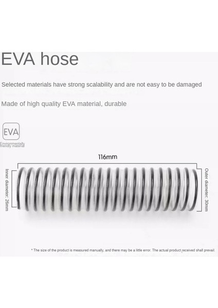 Tineco Zemin Serisi/dreame Serisi Zemin Fırçalama Makinesi Için 1 Adet Evrensel Kanalizasyon Borusu Spiral Hortum Zemin Fırçası Bağlantı Borusu (Yurt Dışından) modelleri