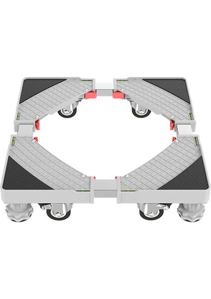 Çamaşır Makinesi Sehpası Ayarlanabilir Buzdolabı Çamaşır Tabanı Kurutucular ve Buzdolapları Için Fren Tutuculu 4 Tekerlekli (Yurt Dışından)