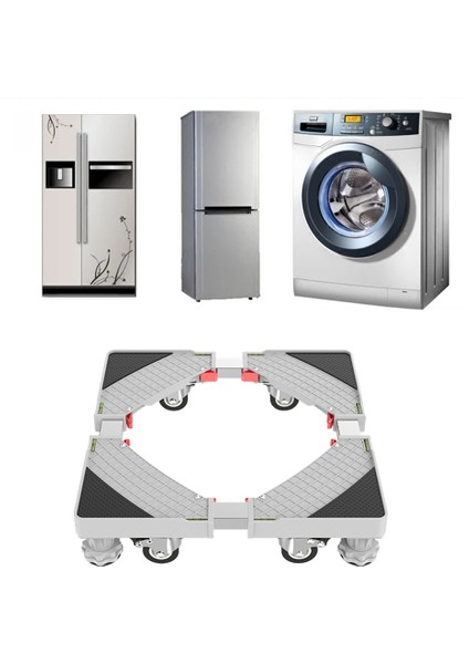 Çamaşır Makinesi Sehpası Ayarlanabilir Buzdolabı Çamaşır Tabanı Kurutucular ve Buzdolapları Için Fren Tutuculu 4 Tekerlekli (Yurt Dışından) indirimleri