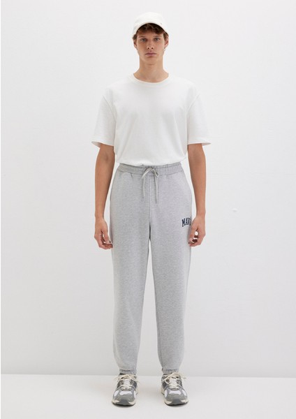 Mavi Logo Baskılı Gri Eşofman Altı 0010207-80018