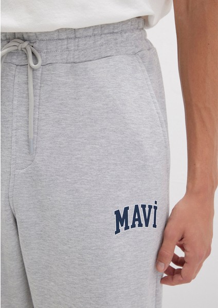 Mavi Logo Baskılı Gri Eşofman Altı 0010207-80018