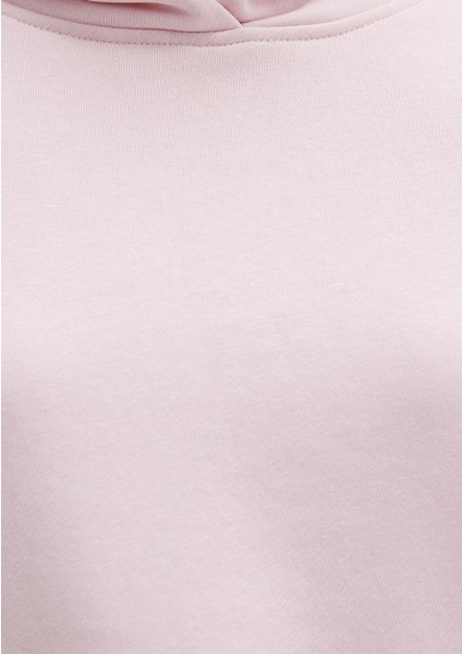 Kapüşonlu Pembe Sweatshirt 1S10386-71006