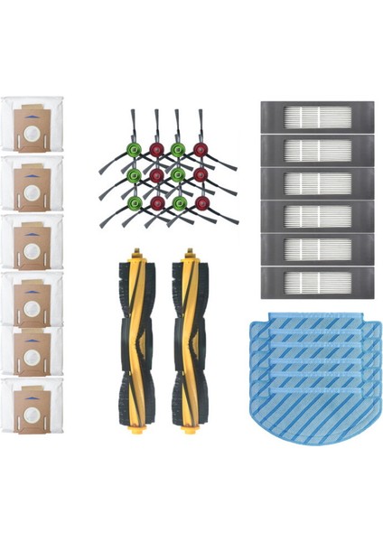 Ecovacs Deebot Ozmo T9 Aıvı Robot Süpürge Toz Torbası Filtre Paspas Bezi Aksesuarları Için Ana Yan Fırça (Yurt Dışından)