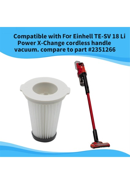 Einhell TE-SV18 Kablosuz Elektrikli Süpürge Aksesuarları Için 4 Adet Yedek Filtre Yıkanabilir Filtre Elemanı DS4090 K3000 (Yurt Dışından) fırsatları