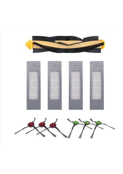 Ecovacs Deebot N8 T8 Için 1 Ana Fırça 4 Filtre 6 Yan Fırça (Yurt Dışından)