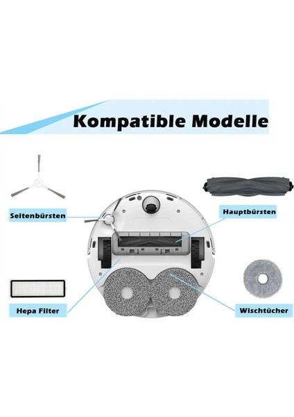 Dreame Bot L10 Prime / L10S Pro / L10 Pro Ana Yan Fırça Hepa Filtre Paspas Bezi Robot Yedek Parçaları (Yurt Dışından) fırsatları