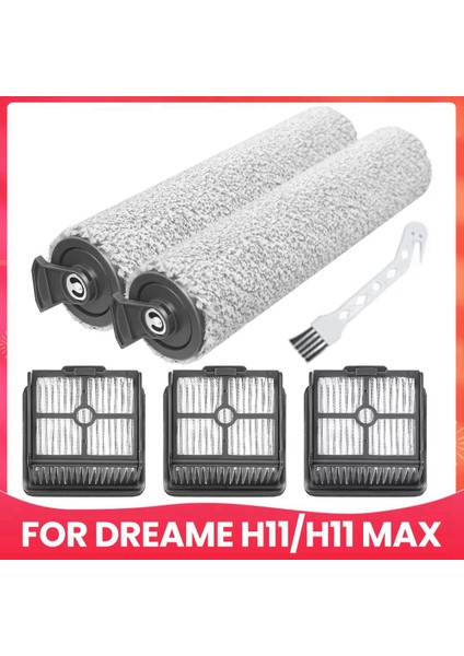 (Dream H11 / H11 Max) Silindir Yumuşak Fırça Hepa Filtre Elektrikli Süpürge Yedek Parça Aksesuar Değişimi Için Uygundur (Yurt Dışından)
