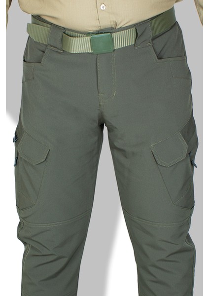 Taktik Outdoor Pantolon Kargo Cep Likrali (YAZLIK)-hakiyeşil