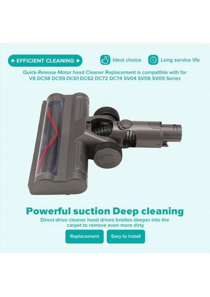 Dyson Elektrikli Süpürgeler Için Elektrikli Zemin Fırçası Başlığı (Yurt Dışından) indirimleri