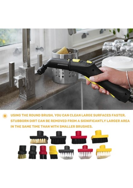 Karcher Sc2 Sc3 Sc4 Sc5 Sc7 Buharlı Temizleyici Parçası Için Yedek Nozul Fırçası Inatçı Leke Çıkarma Küçük T-Fırça Seti (Yurt Dışından) indirimleri