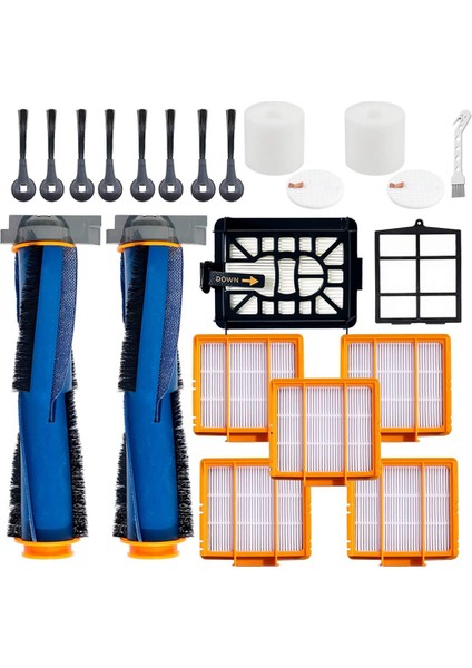 Shark Aı AV2501S AV2501AE RV2502AE RV2520AOUS AV2510AOUS Için Yedek Parçalar Ana Silindir Fırçalı Aksesuar Seti (Yurt Dışından)