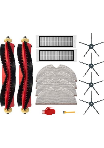 Xiaomi Roborock S6 S60 S65 S5 Max S6 Max V S6 Saf Robot Vakum Yedek Parça Ana Yan Fırça Hepa Filtre Paspas (Yurt Dışından)