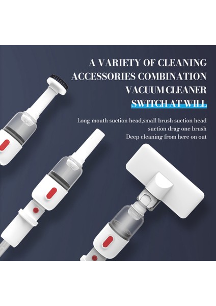 Kablosuz Araç Süpürgesi Akülü El Şarj Edilebilir Otomatik Süpürge Ev ve Araba ve Evcil Hayvan Için Mini Elektrikli Süpürge Beyaz (Yurt Dışından) fırsatları